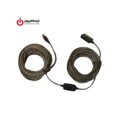 کابل افزایش طول USB2.0 برد دار ونتولینک به طول 15 متر - ایلیا کامپیوتر