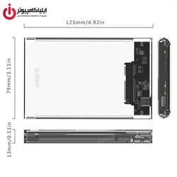 باکس هارد دیسک 2.5 اینچی USB3.1 Type-C اوریکو مدل 2139C3-G2 - ایلیا کامپیوتر