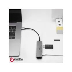 هاب USB3.0 و مبدل چند کاره Type-C رپو مدل XD100 - ایلیا کامپیوتر