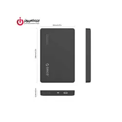 باکس هارد دیسک 2.5 اینچ با رابط Type-C اوریکو مدل 2588C3 - ایلیا کامپیوتر