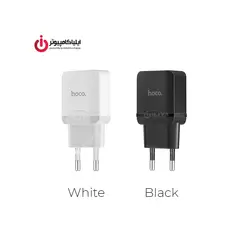 شارژر دیواری تک پورت هوکو مدل C22A همراه با کابل Lightning - ایلیا کامپیوتر