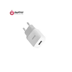 شارژر دیواری تک پورت هوکو مدل C22A همراه با کابل میکرو USB - ایلیا کامپیوتر