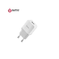شارژر دیواری تک پورت هوکو مدل C22A همراه با کابل میکرو USB - ایلیا کامپیوتر
