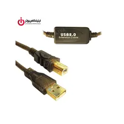 کابل افزایش و تقویت کننده طول پرینتر USB دی نت به طول 20 متر - ایلیا کامپیوتر
