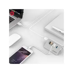 هاب ارگونومیک آداپتوری چهار پورت USB3.0 برند اوریکو مدل M3H4-V1-PRO - ایلیا کامپیوتر