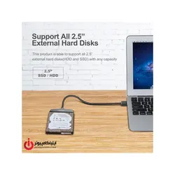 کابل مبدل هارد 2.5 اینچ SATA6G به USB3.0 برند Unitek مدل Y-1096 - ایلیا کامپیوتر