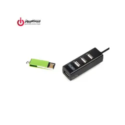 هاب USB2.0 چهار پورت یونیتک مدل Y-2140 - ایلیا کامپیوتر