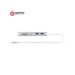 هاب USB3.1 Type-C با قابلیت تبدیل دیتا LAN و تصویر HDMI و کارت خوان برند یونیتک مدل Y-9115 - ایلیا کامپیوتر