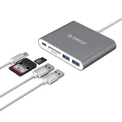 هاب USB 3.0 سه پورت و کارت ریدر اوریکو مدل RCC2A-SV-PRO - ایلیا کامپیوتر