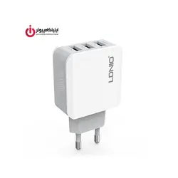 شارژر دیواری سه پورت الدینیو مدل A3301 - ایلیا کامپیوتر