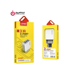 شارژر دیواری سه پورت الدینیو مدل A3301 - ایلیا کامپیوتر