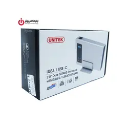 باکس هارد دیسک 2.5 اینچی دوبل USB3.1 یونیتک مدل Y-3371 - ایلیا کامپیوتر