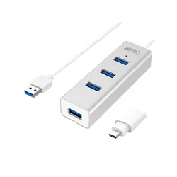 هاب USB3.0 چهار پورت یونیتک مدل Y-3082B - ایلیا کامپیوتر