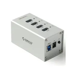 هاب چهار پورت USB3.0 همراه با آداپتور برند اوریکو مدل A3H4 - ایلیا کامپیوتر