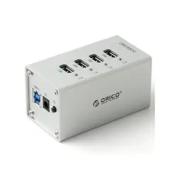 هاب چهار پورت USB3.0 همراه با آداپتور برند اوریکو مدل A3H4 - ایلیا کامپیوتر