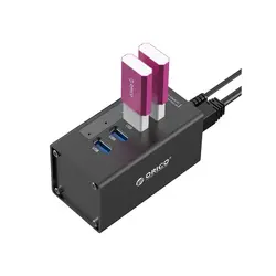 هاب چهار پورت USB3.0 همراه با آداپتور برند اوریکو مدل A3H4 - ایلیا کامپیوتر