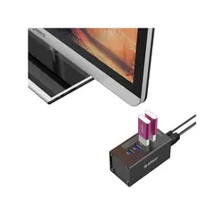 هاب چهار پورت USB3.0 همراه با آداپتور برند اوریکو مدل A3H4 - ایلیا کامپیوتر
