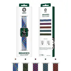 بند گرین مدل Braided Solo Loop Strap مناسب برای اپل واچ 42/44 میلی متری - ایلیا کامپیوتر