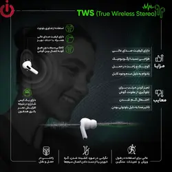 هندزفری بلوتوثی اوی مدل TWS-AW T12P - ایلیا کامپیوتر