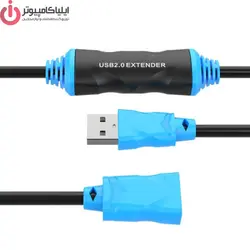 کابل افزایش طول USB 2.0 برند K-Net به طول 20 متر - ایلیا کامپیوتر