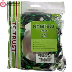 کابل HDMI تی سی تراست مدل TC-HCB020 طول 2 متر V2.0 - ایلیا کامپیوتر