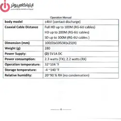 توسعه دهنده تصویر HDMI مدل FARANET FN-C100 - ایلیا کامپیوتر