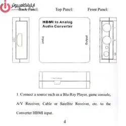 تفکیک کننده صدا از تصویر مدل FARANET FN-A102 - ایلیا کامپیوتر