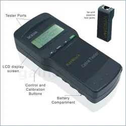 تستر کابل شبکه مدل SC8108 برند K-NET POE Support - ایلیا کامپیوتر