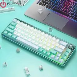 کیبورد شارژی وایرلس و بلوتوث گیمینگ آئولا مدل AULA F68 Mechanical - ایلیا کامپیوتر