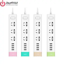 چندراهی برق هویت 3 کانال کابل 1.5 متری مدل HV A45U - ایلیا کامپیوتر