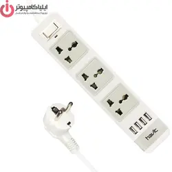 چندراهی برق هویت 3 کانال کابل 1.5 متری مدل HV A45U - ایلیا کامپیوتر