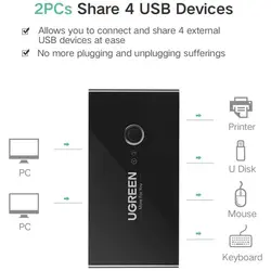 هاب سوئیچ 4 پورت پرینتر یوگرین مدل US216-30768 - ایلیا کامپیوتر