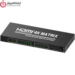 سوئیچ ماتریکس 6 در 2 HDMI با قابلیت 3D و رزولوشن 4K برند تراست مدل TC-HMX-62 - ایلیا کامپیوتر