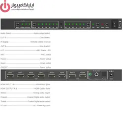 سوئیچ ماتریکس 6 در 2 HDMI با قابلیت 3D و رزولوشن 4K برند تراست مدل TC-HMX-62 - ایلیا کامپیوتر