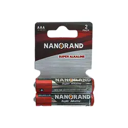 باتری نیم قلمی سوپرآلکالاین کارتی 2 عددی NANGRAND مدل LR03