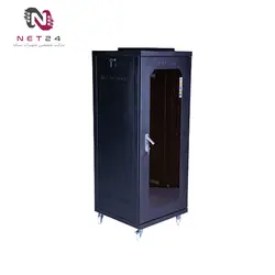 رک ایستاده کبیر صنعت 32 یونیت عمق 80 فن+پاور+پیچ+چرخدار+سینی kabirSanat KS3280DFBKabirsanat KS3280DFB 32 Unit Depth 80 Stand Rack