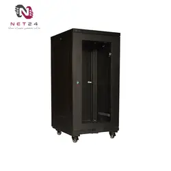 رک ایستاده کبیر صنعت 22 یونیت عمق 80 فن+پاور+پیچ+چرخدار+سینی kabirSanat KS2280DFBKabirsanat KS2280DFB 22 Unit Depth 80 Stand Rack