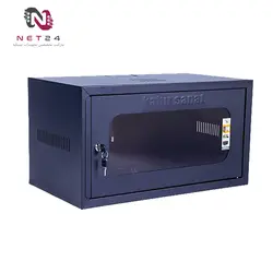 رک دیواری کبیر صنعت 6 یونیت عمق 50 فریم فلزی+پاور+سینی kabirSanat KS650BCSKabirsanat KS650BCS 6 Unit Depth 50 Wall Mount Rack