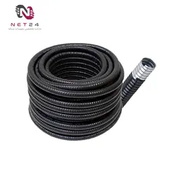 لوله فلکسیبل روکش دار صنعت فلکس ایران 21 مشکیحلقهsanat flex iran 21 Flexible Pipe black