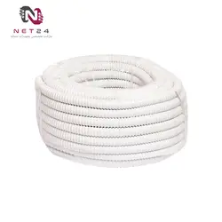 لوله فلکسیبل روکش دار صنعت فلکس ایران 13 سفیدحلقهsanat flex iran  13 Flexible Pipe white