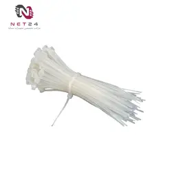 بست کمربندی پلاستیکی سایز 25TIE WHITE NYLON