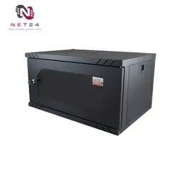 رک دیواری آلترو 6 یونیت عمق40 فریم فلزی+درب جانبی+سینی+پاور ALTRO AS640D12ALTRO AS640D12 6 Unit Depth 40 Wall Mount Rack