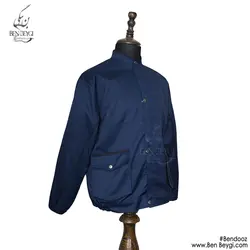 کاپشن شلوار کار مردانه مهندسی مدل یقه ایستاده قاپک دار رنگ سرمه ای کد 25454