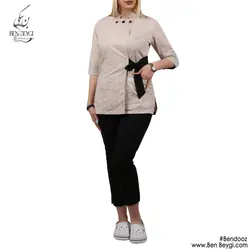 اسکراب شلوار زنانه جلوباز بغل روبان دار کد SHA-429-23656
