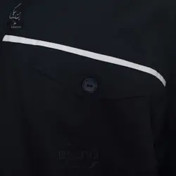 کاپشن شلوار کار مردانه مهندسی مدل یقه دار باقاپک شلوار جیب دار کمر کشی رنگ مشکی کد23547