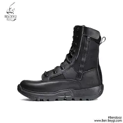 کفش نظامی گارد زیپ دار چرم کد ar-542-23129