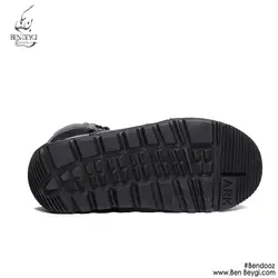 کفش نظامی گارد زیپ دار چرم کد ar-542-23129