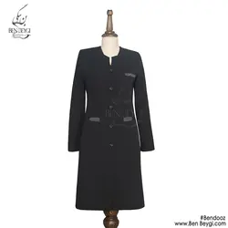 مانتو شلوار اداری قد 100 پارچه فیونا پیش 5 دکمه سرآستین سه دکمه مدل سه جیب فیلتاب سه رنگ طوسی مشکی سرمه ای کد 18736