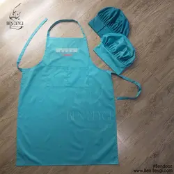 پیشبند آشپزی بلند رنگ سبز روشن مدل دو جیب روی سینه بند ساده کد 17634