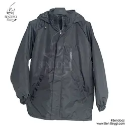 کاپشن کار زمستانی مدل بادگیر کلاه دار آستر پشم شیشه کد 17369